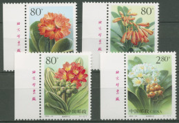 China 2000 Blumen Klivien 3198/01 Mit Randbeschriftung Postfrisch - Ungebraucht