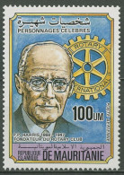 Mauretanien 1984 Paul Harris Rotary International 809 A Postfrisch - Mauritania (1960-...)
