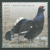 Estland 2008 Tiere Vogel Des Jahres Birkhahn 614 Postfrisch - Estonie