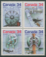 Kanada 1986 Kanada-Tag Erfindungen 999/1002 ZD Postfrisch - Unused Stamps