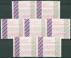 Australien 1984 Balken PO-Set (7) Automatenmarke 1 Postfrisch - Vignette [ATM]