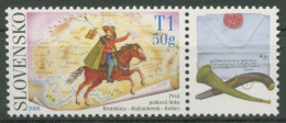 Slowakei 2008 Tag Der Briefmarke Postreiter 595 Zf Postfrisch - Neufs