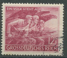 Deutsches Reich 1945 Der Volkssturm 908 Gestempelt - Usati