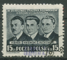 Polen 1950 Persönlichkeiten Kommunisten 563 Mit Aufdruck 666 Gestempelt, Hinweis - Oblitérés