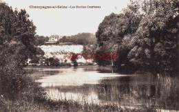 CPA CHAMPAGNE SUR SEINE - SEINE ET MARNE - LES ROCHES COURTEAUX - Champagne Sur Seine