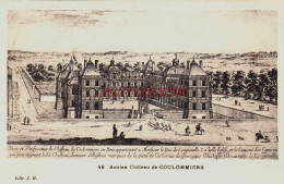 CPA COULOMMIERS - SEINE ET MARNE - GRAVURE DU CHATEAU - Coulommiers