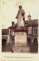 CPA CHAULNES - SOMME - STATUE DE LHOMOND - Chaulnes