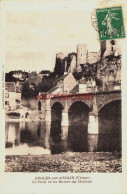 CPA ANGLES SUR L'ANGLIN - VIENNE - LE PONT ET LES RUINES DU CHATEAU - Sonstige & Ohne Zuordnung