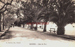 CPA BANDOL - VAR - QUAI DU PORT - Bandol