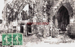 CPA MOREUIL - SOMME - GUERRE 1914-18 - L'EGLISE - Moreuil