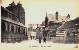 CPA LE CROTOY - SOMME - LA RUE EUDEL - Le Crotoy