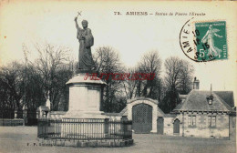 CPA AMIENS - SOMME - STATUE DE PIERRE L'ERMITE - Amiens