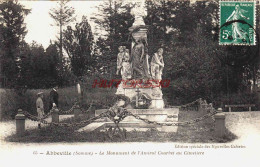 CPA ABBEVILLE - SOMME - MONUMENT DE L'AMIRAL COURBET AU CIMETIERE - Abbeville