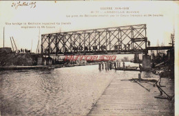 CPA ABBEVILLE - SOMME - GUERRE 1914-18 - LE PONT DE BETHUNE RETABLI - Abbeville