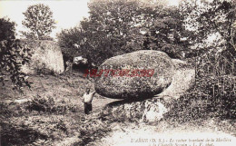 CPA L'ABSIE - DEUX SEVRES - ROCHER BRANLANT DE LA MORLIERE - L'Absie