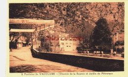 CPA FONTAINE DE VAUCLUSE - VAUCLUSE - CHEMIN DE LA SOURCE - Other & Unclassified