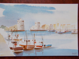 17 - LA ROCHELLE - Le Port De La Rochelle - Aquarelle De Pascale Crozet. - La Rochelle