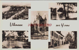 CPSM VILLENEUVE SUR YONNE - YONNE - MULTIVUES - Villeneuve-sur-Yonne