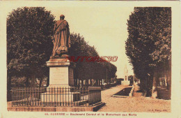 CPA AUXERRE - YONNE - BOULEVARD DAVOUT ET MONUMENT AUX MORTS - Auxerre