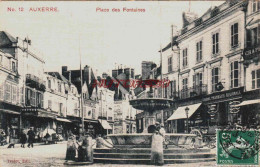 CPA AUXERRE - YONNE - PLACE DES FONTAINES - COMMERCES - Auxerre