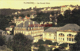 CPA PLOMBIERES LES BAINS - VOSGES - LES GRANDS HOTELS - Plombieres Les Bains