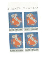 (REPUBBLICA ITALIANA) 1965, GIORNATA DEL FRANCOBOLLO - Quartina Nuova MNH** - 1961-70: Nieuw/plakker