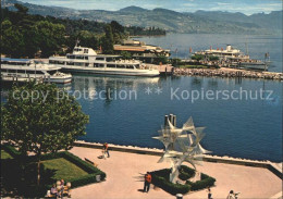 12282222 Ouchy Uferpromenade Skulptur Hafen Faehre Genfersee Ouchy - Sonstige & Ohne Zuordnung