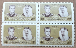 Iran Shah Pahlavi Shah  تمبر دیدار ملک فیصل پادشاه عربستان سعودی سال ۱۳۴۴  King Faisal (Saudi Arabia) Visit – 1965 - Irán