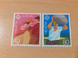 TIMBRES   EUROPA   1981  SUISSE   N  1126  / 1127   COTE  2,50  EUROS    NEUFS  LUXE** - 1981