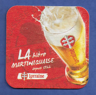 SOUS BOCK BIERE LORRAINE MARTINIQUE - Beer Mats