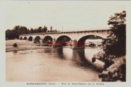 CPA SAINT CHAPTES - GARD - LE PONT SUR LE GARDON - Other & Unclassified