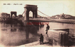 CPA BEAUCAIRE - GARD - LE PONT SUSPENDU - Beaucaire