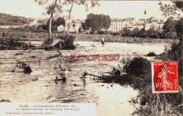 CPA ALAIS - GARD - INONDATIONS 1907 - LE GARDON AU FAUBOURG D'AUVERGNE - Alès