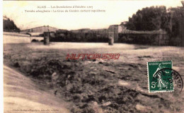 CPA ALAIS - GARD - INONDATIONS 1907 - LA CRUE DU GARDON - Alès