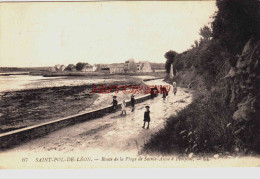 CPA SAINT POL DE LEON - FINISTERE - ROUTE DE LA PLAGE DE STE ANNE A PEMPOUL - Saint-Pol-de-Léon