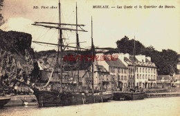 CPA MORLAIX - FINISTERE - LES QUAIS ET LE QUARTIER DU BASSIN - Morlaix