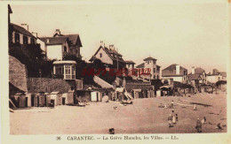 CPA CARANTEC - FINISTERE - LA GREVE BLANCHE - LES VILLAS - Carantec