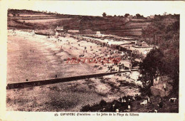 CPA CARANTEC - FINISTERE - LA JETEE ET LA PLAGE DE KELENN - Carantec