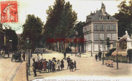 CPA CHARTRES - EURE ET LOIR - LE BOULEVARD CHASLES - ATTELAGES - Chartres