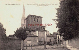 CPA COUTRAS - GIRONDE - L'EGLISE - Autres & Non Classés