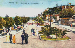 CPA ARCACHON - GIRONDE - LE BOULEVARD PROMENADE - Arcachon