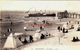 CPA ARCACHON - GIRONDE - LA PLAGE - Arcachon