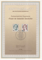 Germany Deutschland 1986-12 Frauen Der Deutschen Geschichte, Christine Teusch, Clara Schumann, Canceled In Berlin - 1981-1990