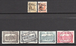 Belgique 1928,1929 Colis Postaux Oblitérés N°168,169,170,2x171 (variété),172   0,60 €  (cote ?, 6 Valeurs) - Usados