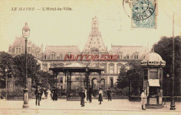 CPA LE HAVRE - SEINE MARITIME - L'HOTEL DE VILLE - KIOSQUE PUB MAGGI - Portuario