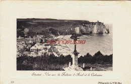 CPA ETRETAT - SEINE MARITIME - LE CALVAIRE ET LES FALAISES D'AVAL - Etretat