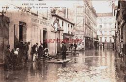 CPA PARIS - INONDATIONS 1910 - GRENELLE - PASSAGE DE LA VISITATION - Paris Flood, 1910