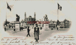 CPA PARIS - EXPOSITION UNIVERSELLE 1900 - PONT D'IENA ET TROCADERO - Exposiciones