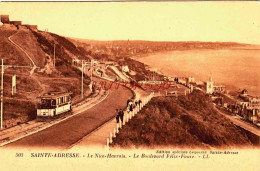 CPA SAINTE ADRESSE - SEINE MARITIME - LE BOULEVARD FELIX FAURE - TRAMWAY - Sainte Adresse