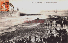 CPA LE TREPORT - SEINE MARITIME - TEMPETE D'EQUINOXE - Le Treport